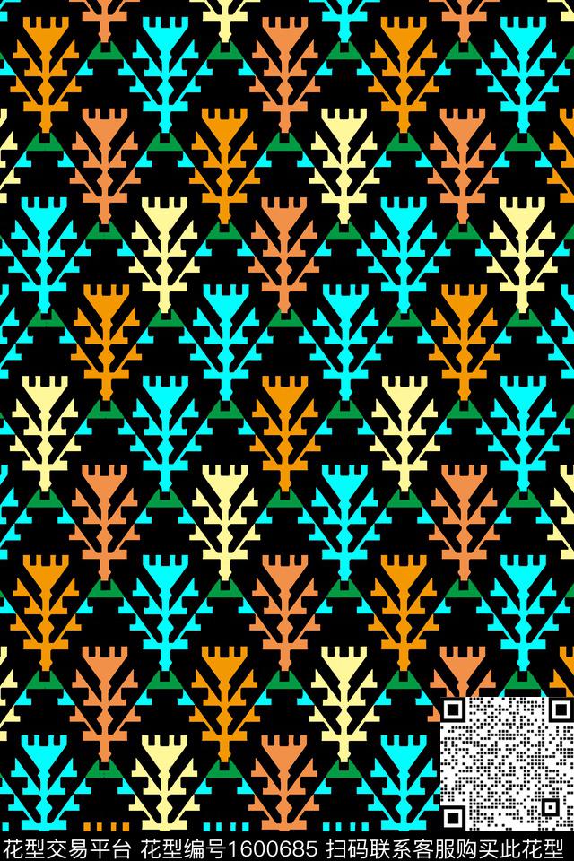 树传统印花华亿平台下载（图片编号: 1600685） - 瓦栏（Walan）