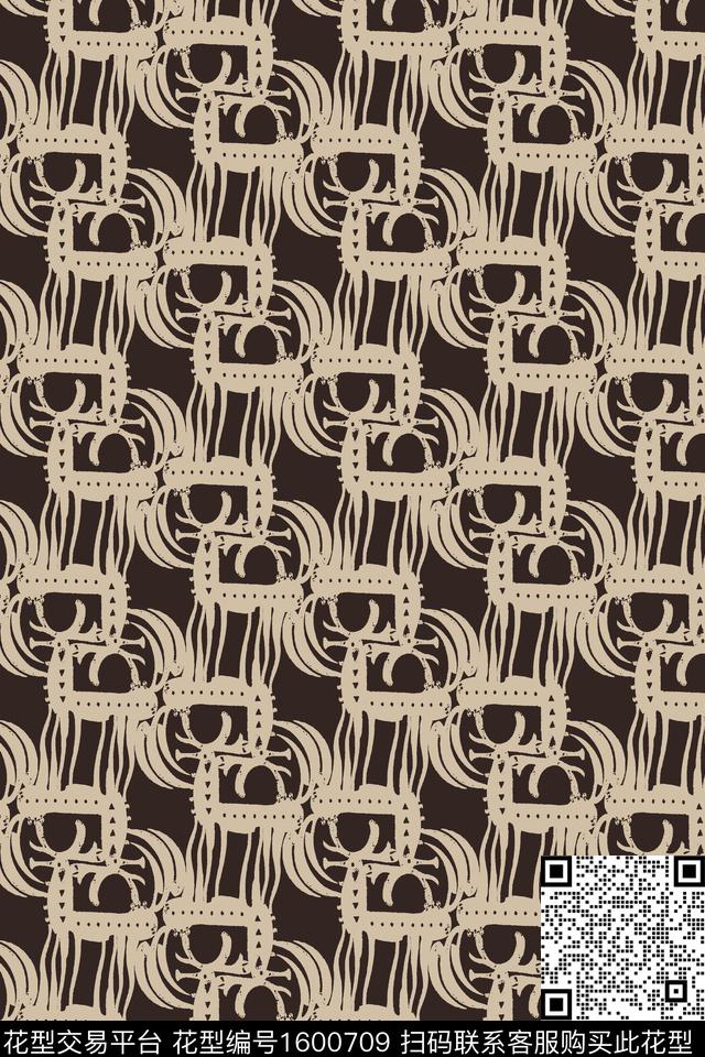 动物鹿数码印花华亿平台下载（图片编号: 1600709） - 瓦栏（Walan）