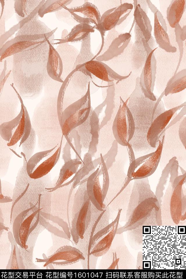 侘寂水彩复古数码印花华亿平台下载（图片编号: 1601047） - 瓦栏（Walan）