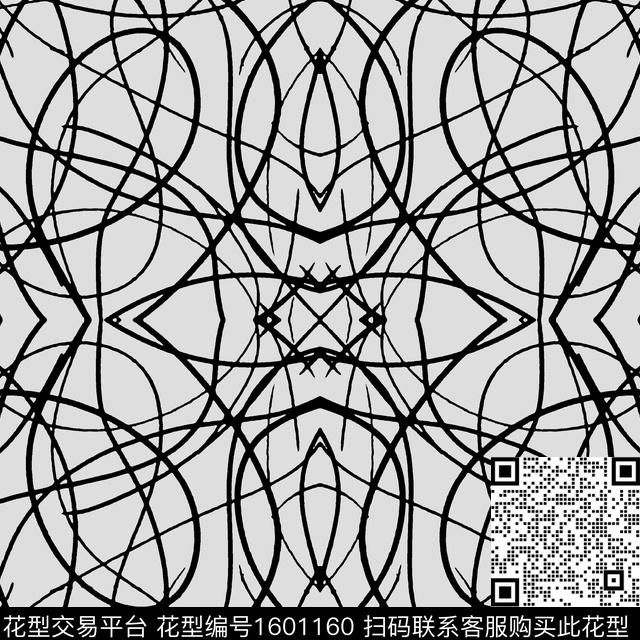 线条大牌风女装传统印花华亿平台下载（图片编号: 1601160） - 瓦栏（Walan）