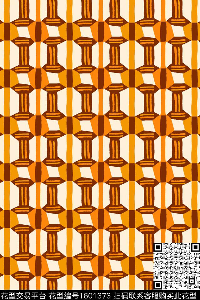 几何条纹传统印花华亿平台下载（图片编号: 1601373） - 瓦栏（Walan）