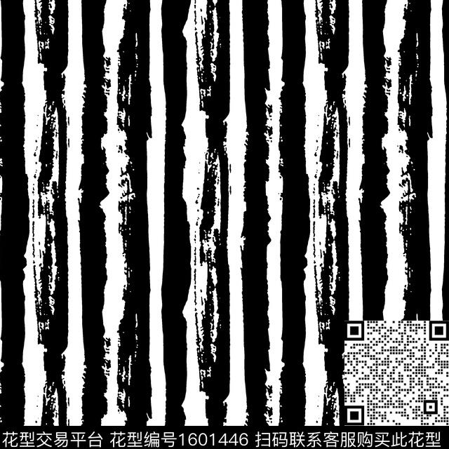 条纹黑白华亿平台传统印花华亿平台下载（图片编号: 1601446） - 瓦栏（Walan）