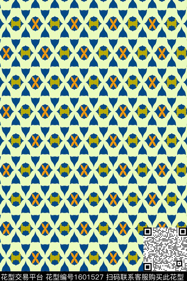 民族风几何民族纹样传统印花华亿平台下载（图片编号: 1601527） - 瓦栏（Walan）