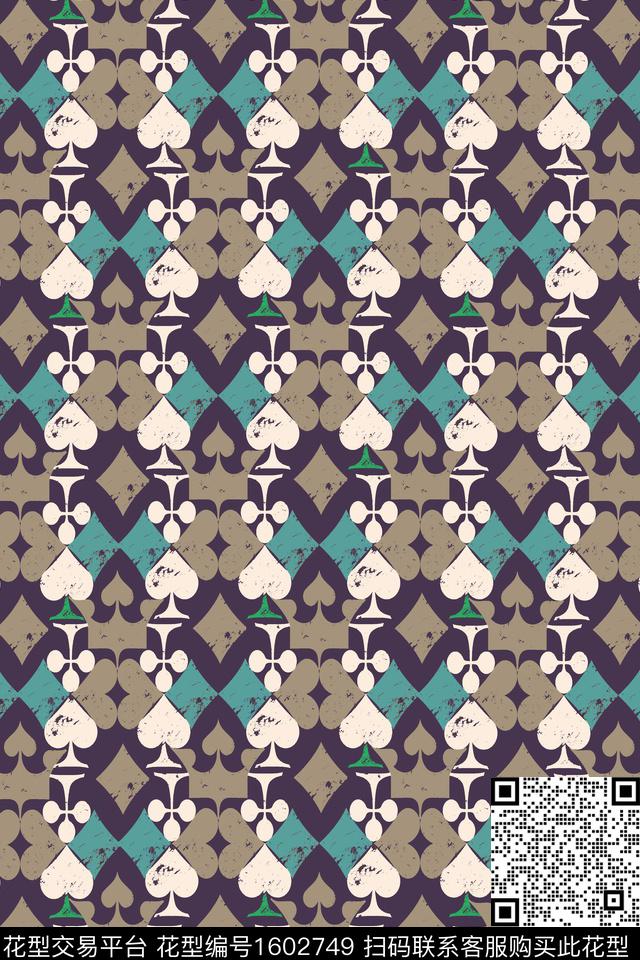 皇冠扑克黑桃数码印花华亿平台下载（图片编号: 1602749） - 瓦栏（Walan）