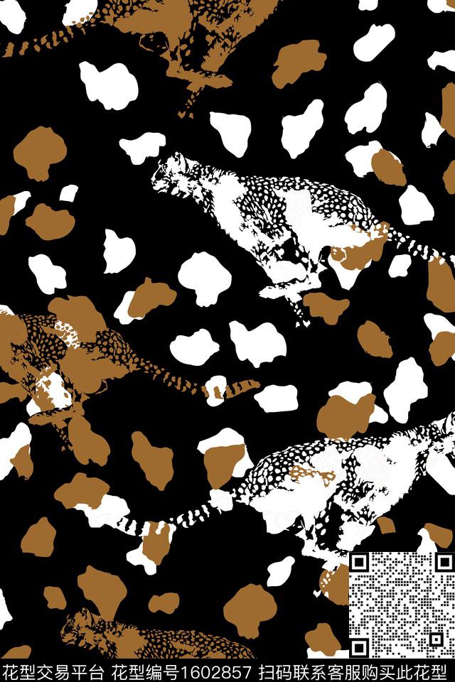 豹纹动物纹猎豹数码印花华亿平台下载（图片编号: 1602857） - 瓦栏（Walan）