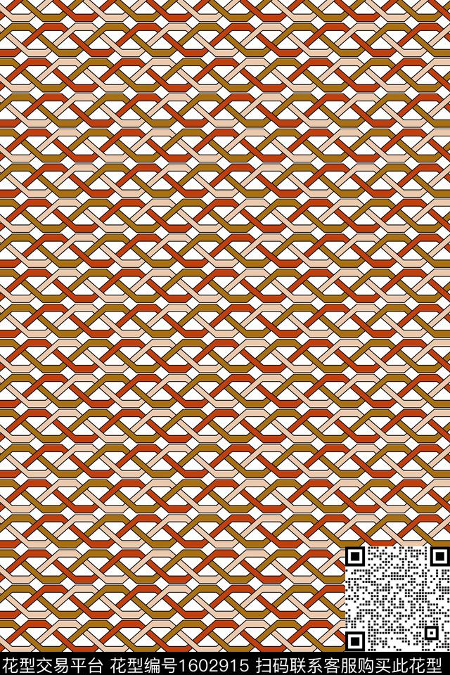 几何条纹传统印花华亿平台下载（图片编号: 1602915） - 瓦栏（Walan）