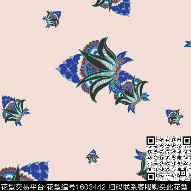 民族风数码印花华亿平台下载（图片编号: 1603442） - 瓦栏（Walan）