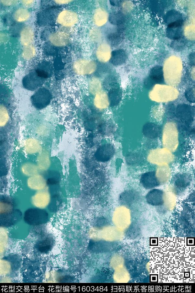 侘寂水彩复古数码印花华亿平台下载（图片编号: 1603484） - 瓦栏（Walan）