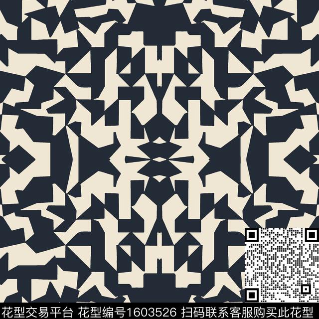 大牌风几何女装传统印花华亿平台下载（图片编号: 1603526） - 瓦栏（Walan）