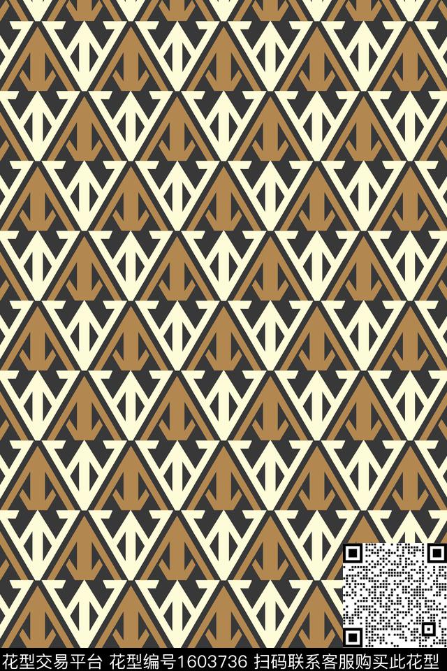 连续几何传统印花华亿平台下载（图片编号: 1603736） - 瓦栏（Walan）