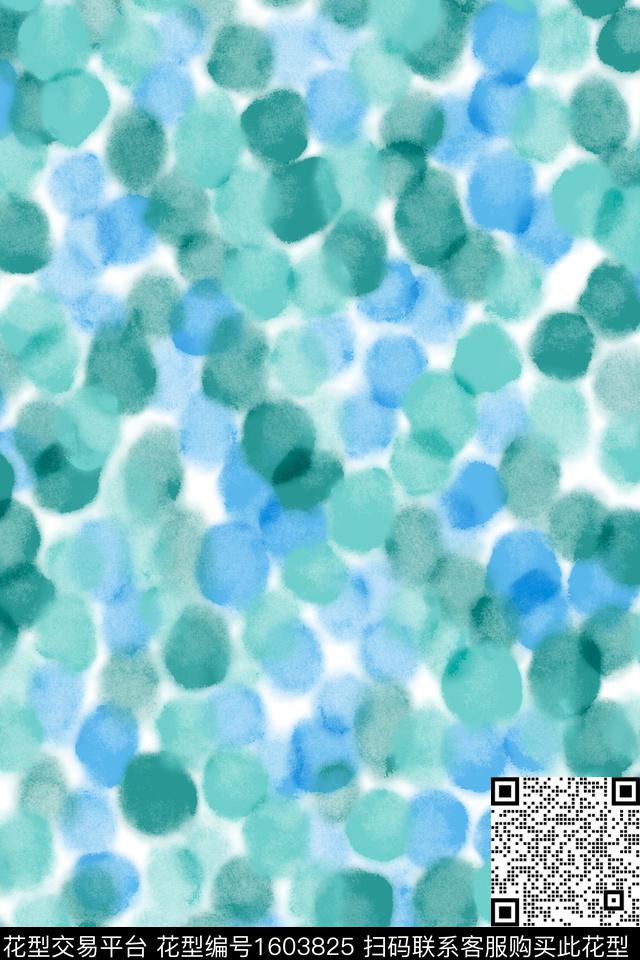 点彩晕染肌理肌理数码印花华亿平台下载（图片编号: 1603825） - 瓦栏（Walan）