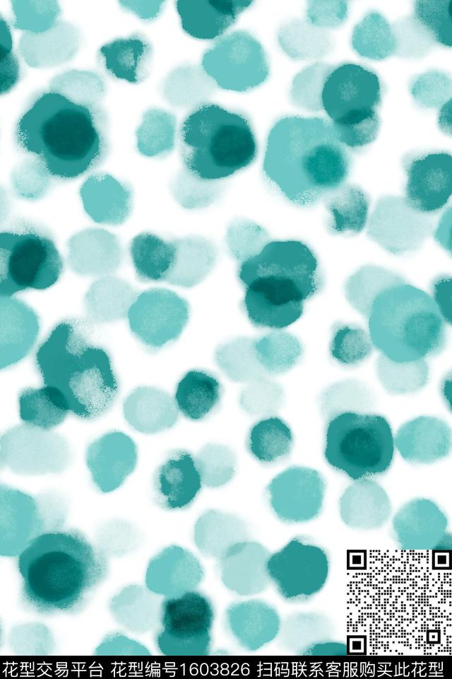 晕染肌理肌理水彩数码印花华亿平台下载（图片编号: 1603826） - 瓦栏（Walan）