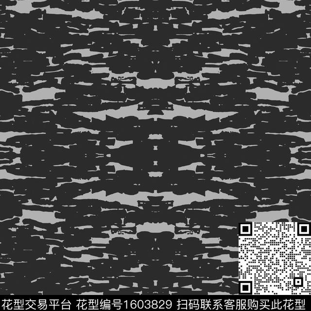 大牌风对称花抽象传统印花华亿平台下载（图片编号: 1603829） - 瓦栏（Walan）