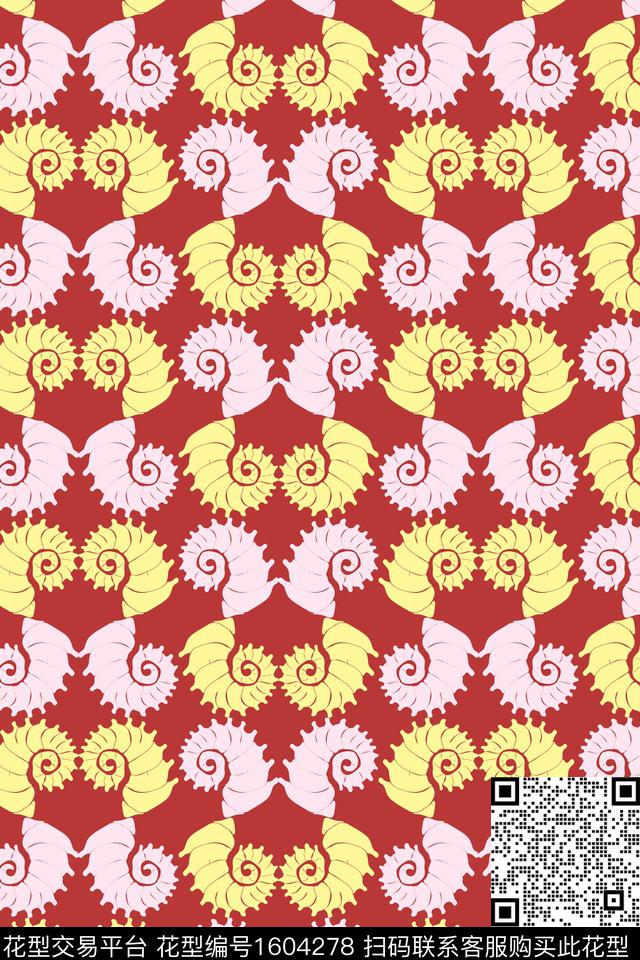 趣味海马尾数码印花华亿平台下载（图片编号: 1604278） - 瓦栏（Walan）