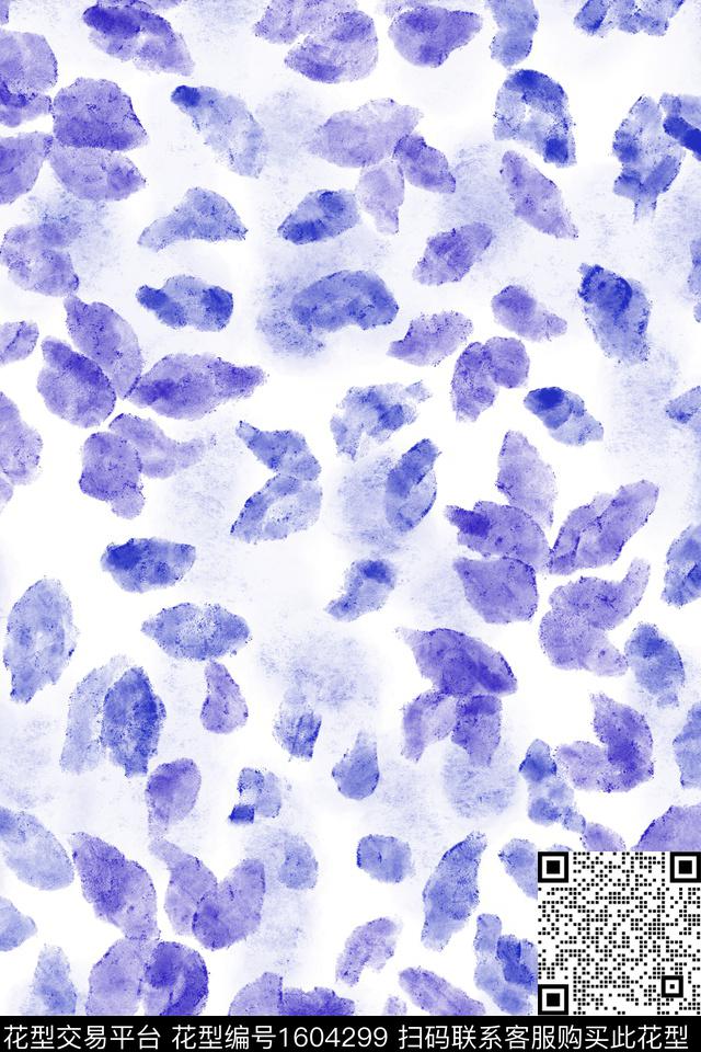 小清新肌理水彩数码印花华亿平台下载（图片编号: 1604299） - 瓦栏（Walan）