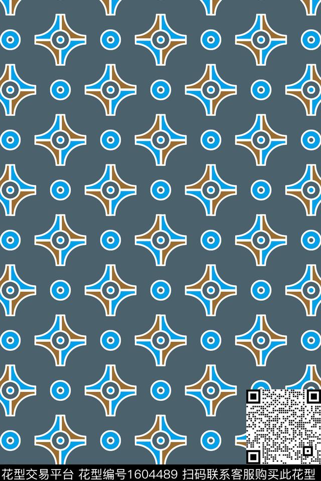 波点连续几何传统印花华亿平台下载（图片编号: 1604489） - 瓦栏（Walan）