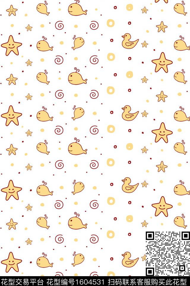 趣味星星童装数码印花华亿平台下载（图片编号: 1604531） - 瓦栏（Walan）