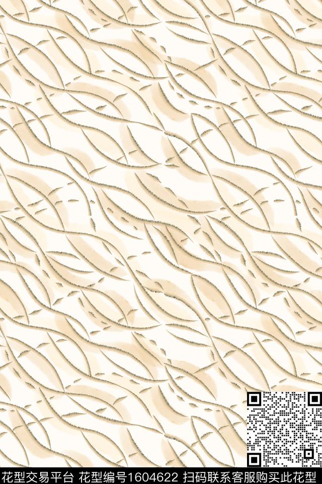 素雅简约抽象数码印花华亿平台下载（图片编号: 1604622） - 瓦栏（Walan）