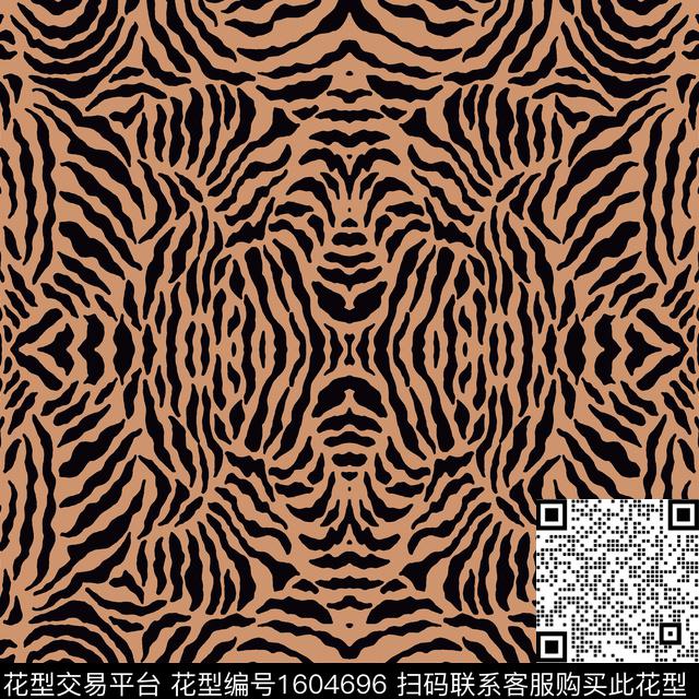 纹理动物纹大牌风传统印花华亿平台下载（图片编号: 1604696） - 瓦栏（Walan）