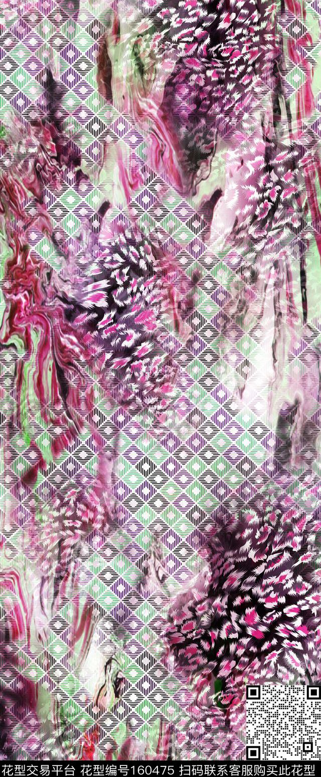 感悟抽象数码印花华亿平台下载（图片编号: 160475） - 瓦栏（Walan）