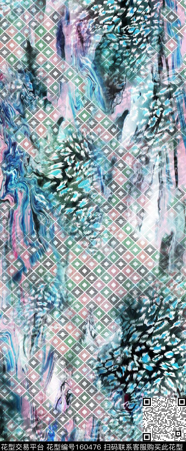 感悟抽象数码印花华亿平台下载（图片编号: 160476） - 瓦栏（Walan）