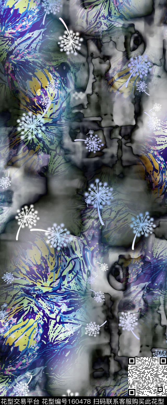 感悟抽象数码印花华亿平台下载（图片编号: 160478） - 瓦栏（Walan）