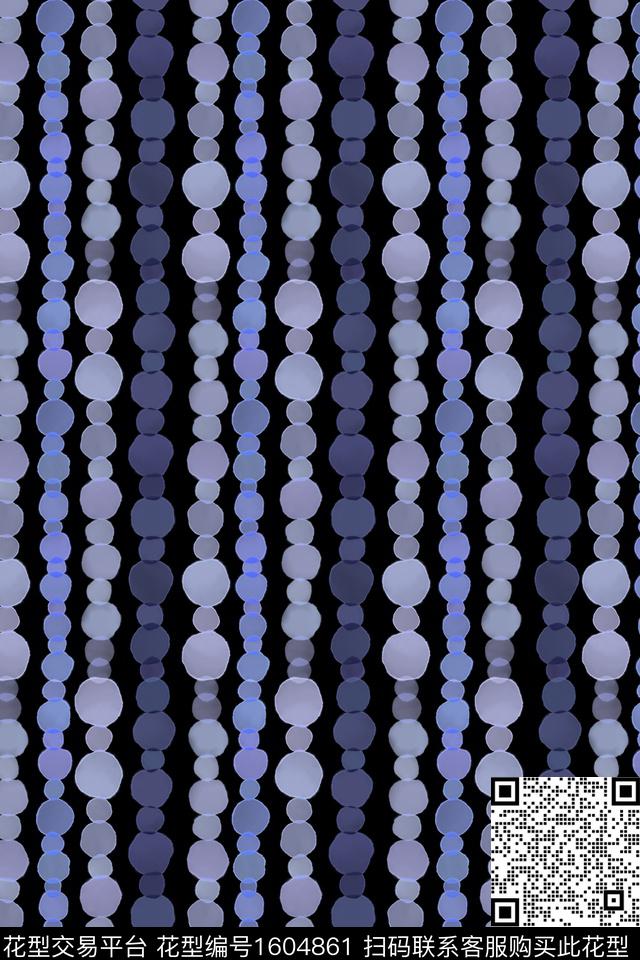 水彩波点条纹数码印花华亿平台下载（图片编号: 1604861） - 瓦栏（Walan）