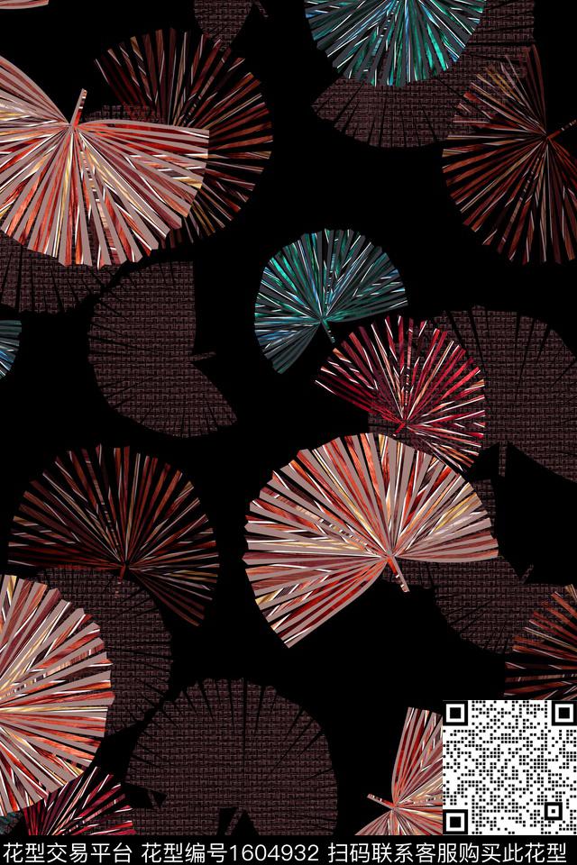 扇子中老年数码印花华亿平台下载（图片编号: 1604932） - 瓦栏（Walan）