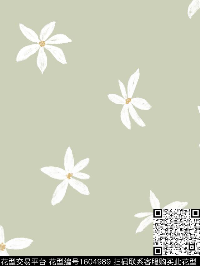 小清新春夏华亿平台花卉数码印花华亿平台下载（图片编号: 1604989） - 瓦栏（Walan）