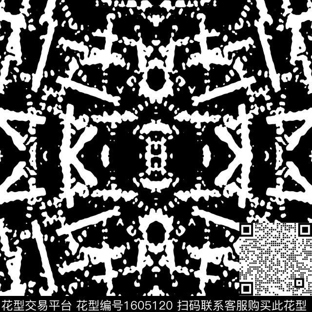 大牌风抽象女装传统印花华亿平台下载（图片编号: 1605120） - 瓦栏（Walan）