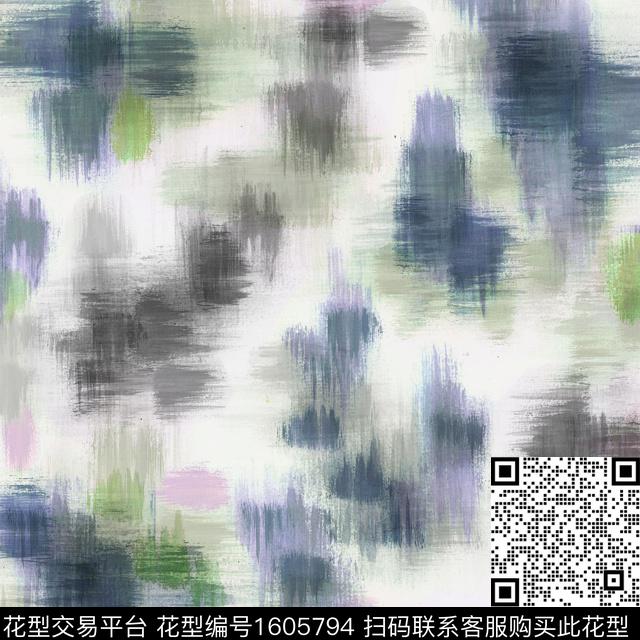 抽象肌理水彩数码印花华亿平台下载（图片编号: 1605794） - 瓦栏（Walan）