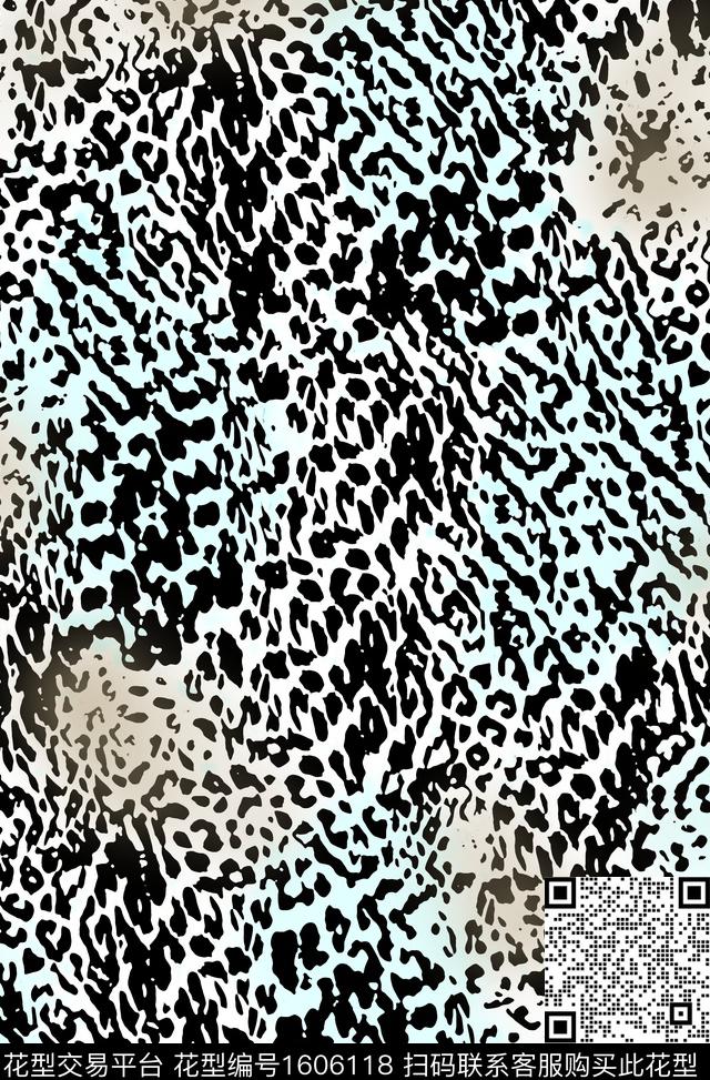 动物纹豹纹数码印花华亿平台下载（图片编号: 1606118） - 瓦栏（Walan）