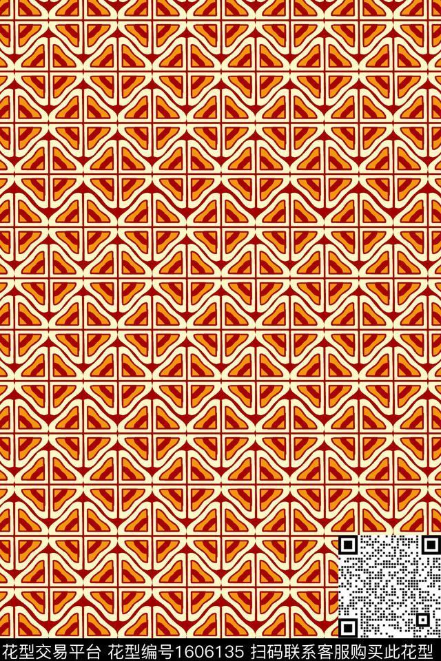 格子几何民族风传统印花华亿平台下载（图片编号: 1606135） - 瓦栏（Walan）