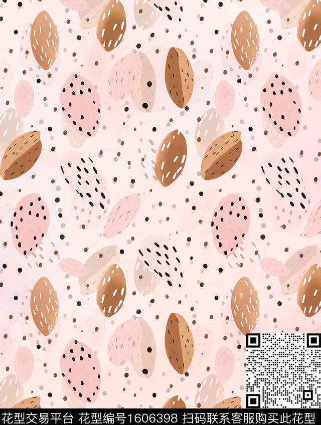 水彩波点色块数码印花华亿平台下载（图片编号: 1606398） - 瓦栏（Walan）