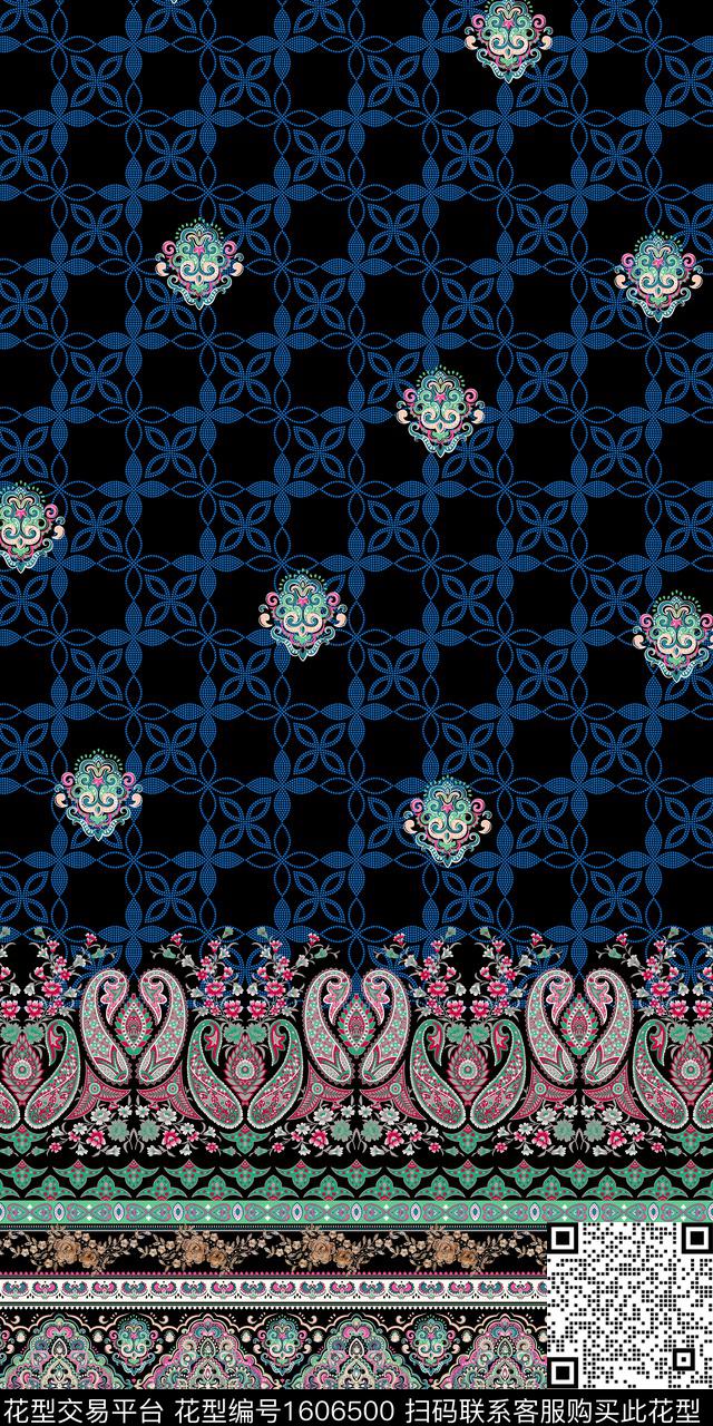 定位花民族风中老年数码印花华亿平台下载（图片编号: 1606500） - 瓦栏（Walan）