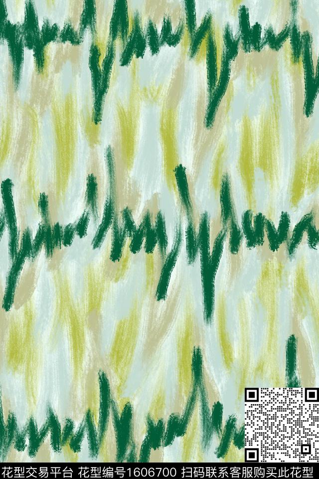 肌理笔触复古数码印花华亿平台下载（图片编号: 1606700） - 瓦栏（Walan）