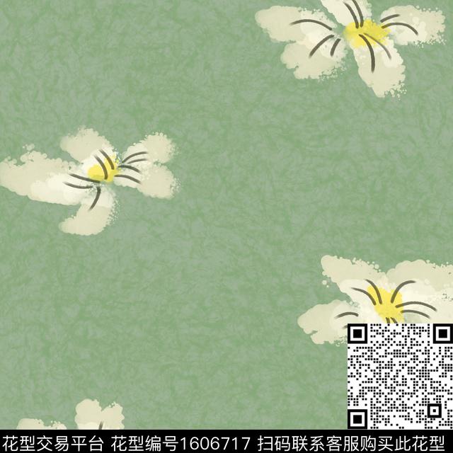 花卉抽象花卉肌理底纹数码印花华亿平台下载（图片编号: 1606717） - 瓦栏（Walan）