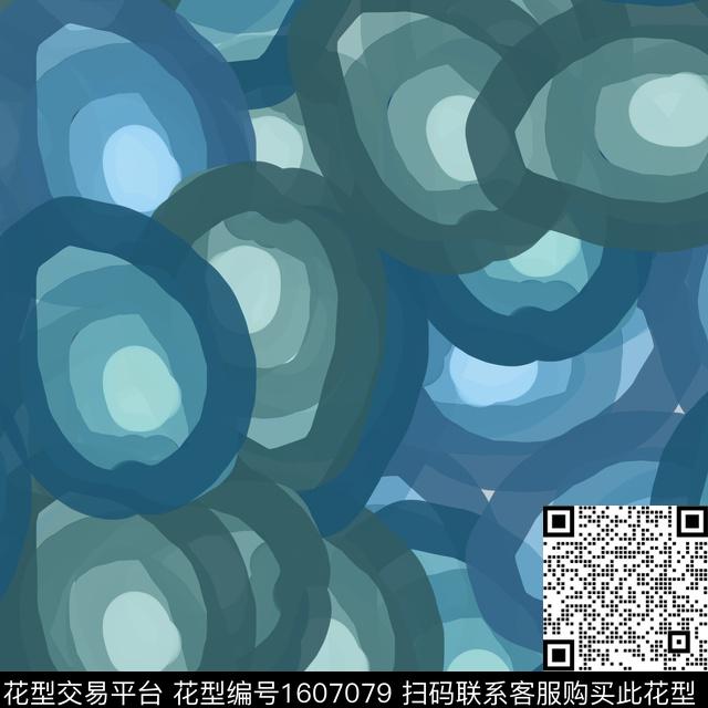 混合拼接几何抽象数码印花华亿平台下载（图片编号: 1607079） - 瓦栏（Walan）