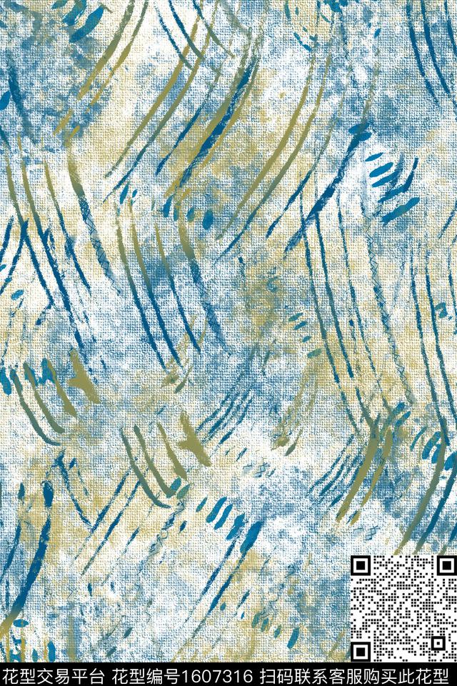 线条侘寂肌理数码印花华亿平台下载（图片编号: 1607316） - 瓦栏（Walan）