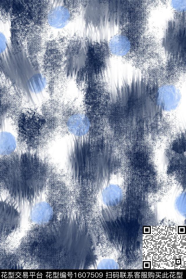 肌理笔触素描数码印花华亿平台下载（图片编号: 1607509） - 瓦栏（Walan）