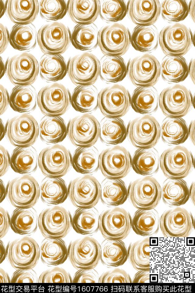 笔触格子几何数码印花华亿平台下载（图片编号: 1607766） - 瓦栏（Walan）