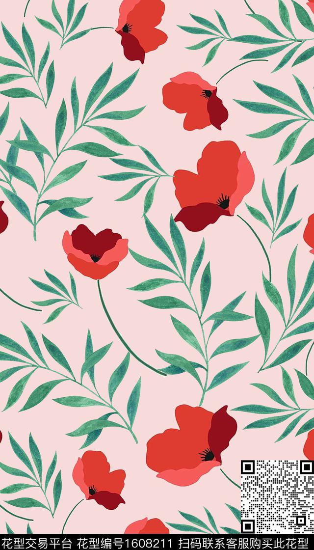 雪纺沙滩春夏华亿平台传统印花华亿平台下载（图片编号: 1608211） - 瓦栏（Walan）