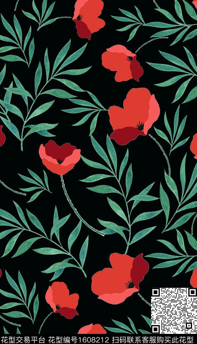 雪纺沙滩春夏华亿平台传统印花华亿平台下载（图片编号: 1608212） - 瓦栏（Walan）