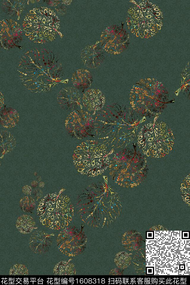 树中老年抽象数码印花华亿平台下载（图片编号: 1608318） - 瓦栏（Walan）