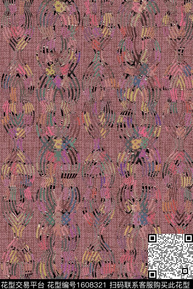 肌理中老年抽象数码印花华亿平台下载（图片编号: 1608321） - 瓦栏（Walan）