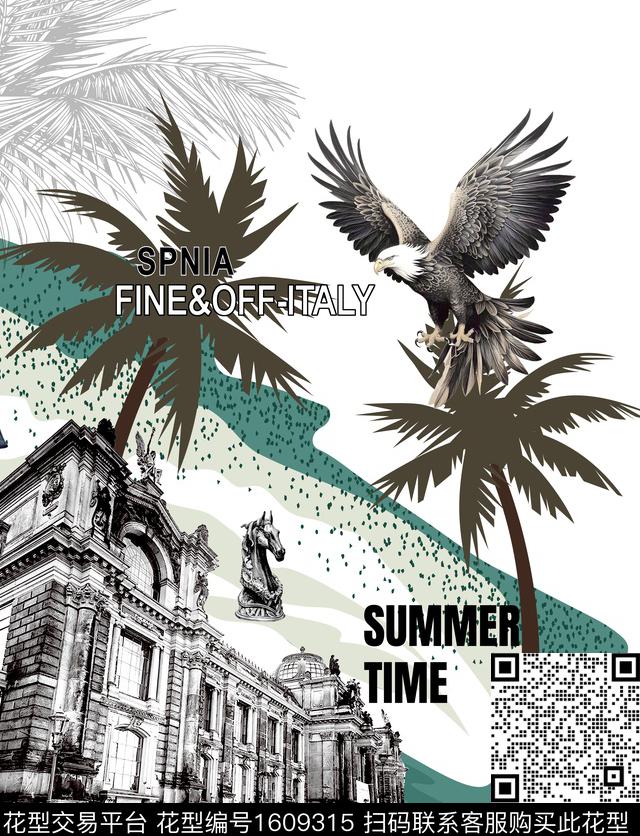 鹰定位欧美数码印花华亿平台下载（图片编号: 1609315） - 瓦栏（Walan）