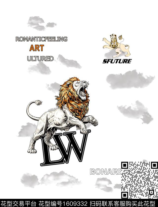 狮子定位欧美数码印花华亿平台下载（图片编号: 1609332） - 瓦栏（Walan）