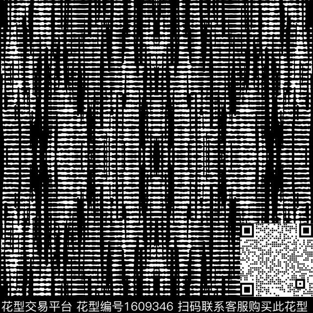 黑白对称抽象传统印花华亿平台下载（图片编号: 1609346） - 瓦栏（Walan）
