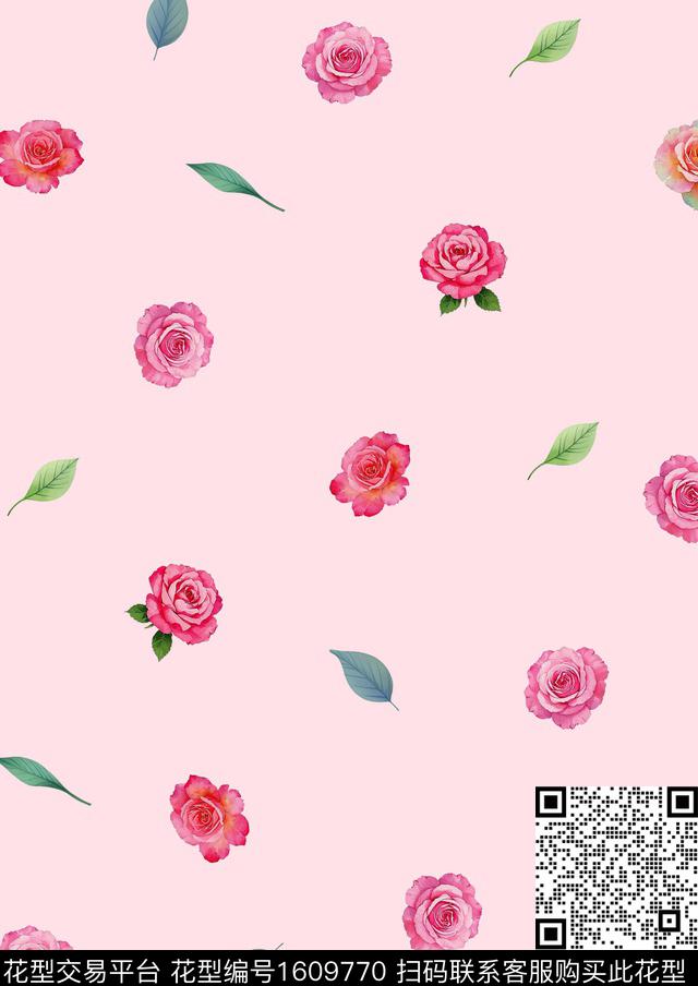 小清新雪纺小碎花传统印花华亿平台下载（图片编号: 1609770） - 瓦栏（Walan）