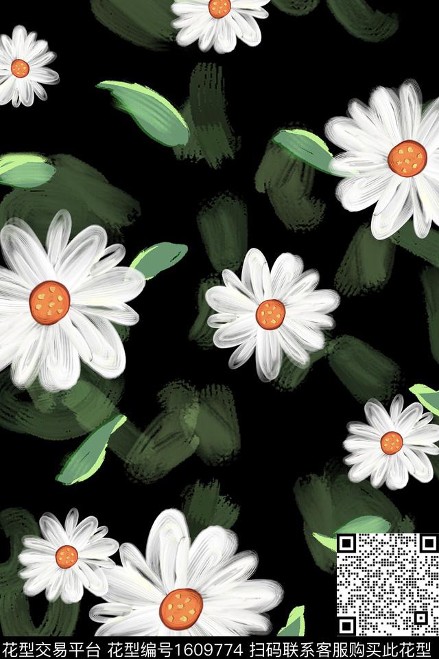 大牌风简约油画华亿平台数码印花华亿平台下载（图片编号: 1609774） - 瓦栏（Walan）